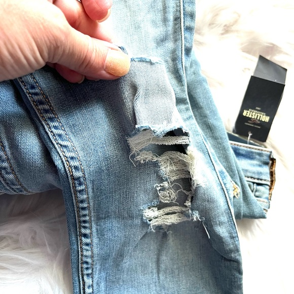 HOLLISTER•Midrise super skinny ripped stretch jeans 5R/27 NWT - Picture 5 of 7